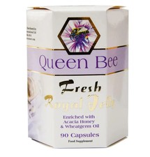 Queen Bee Pure Fresh Royal Jelly Capsules 90 capsules