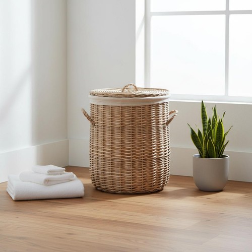 Woven laundry hamper side - hamper,