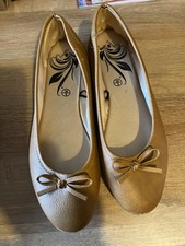 Ladies Ballerina Shoes In Brown Size 6 By Esmara