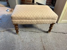 Footstool legs castors - footstool, on