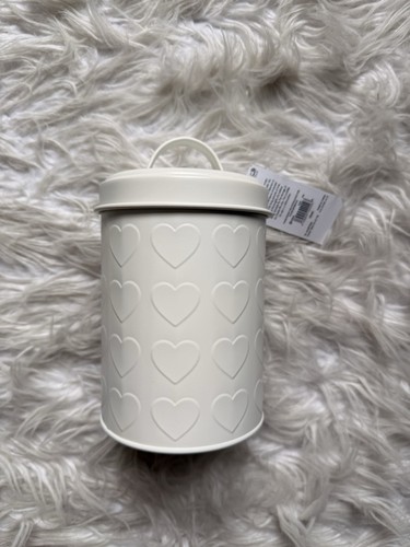 White heart embossed small - embossed,