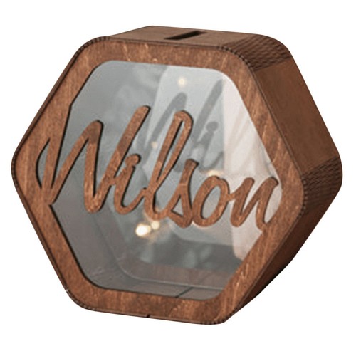 Wooden wedding card box large - wooden,