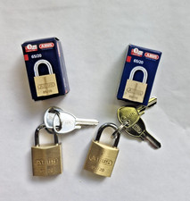 2 x Abus 65/20 Padlock Brass