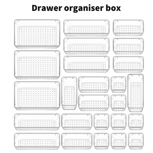 Piece drawer organizer set - piece,