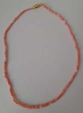 Striking Vintage Coral Necklace with gold coloured clasp. Multiples available
