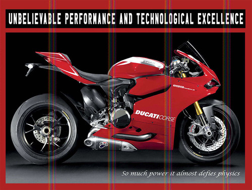 Ducati corse metal - corse, retro
