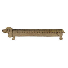 Wooden Ruler Brown Cute Sausage Shaped Novelty Decorative Children School Ruler