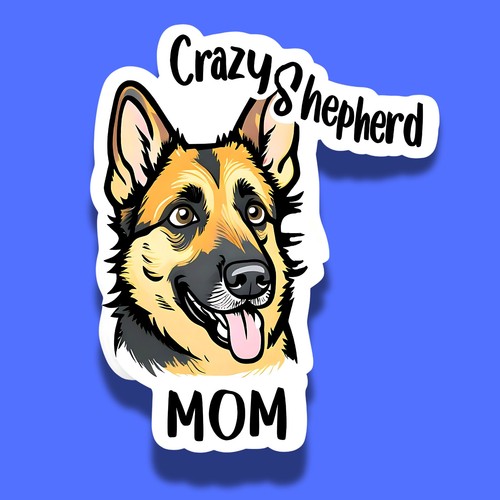 Crazy german shepherd mom - shepherd,