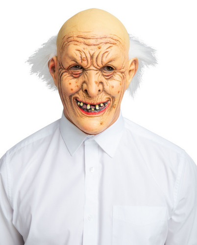 Baldy old guy latex mask - baldy,