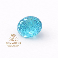 Aquamarine Round Firework Cut