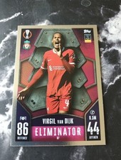 Virgil Van Dijk ELIMINATOR Topps Match Attax 23/24 Card # 87. New