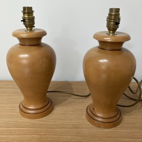 Pair vintage solid wooden - of,