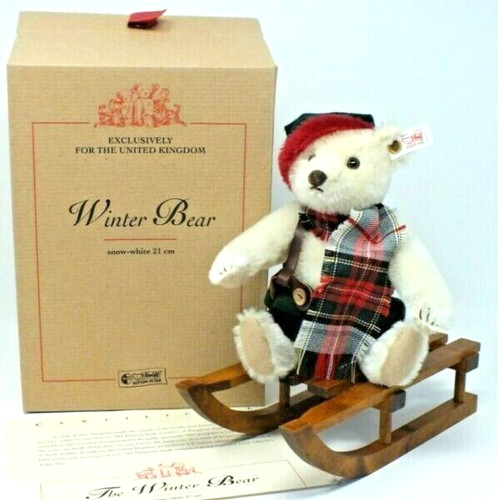 Steiff winter bear - steiff, sledge)