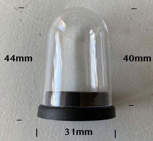 Small plastic display dome - plastic,
