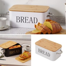 Metal Bread Bin Kitchen Food