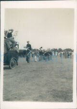 1930s London Rifle Brigade Soldier Circus Band stilts 3x2" Orig photo