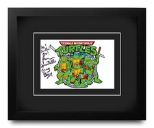 Greg Berg Signed 10x8 Framed Photo Display Autograph Donatello Ninja Turtles COA