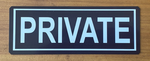 Personalised private plaque - personalised,