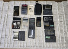 JOBLOT OF 10 VINTAGE ELECTRONIC CALCULATORS & DATA BANK DEVICES COMMODORE TEXAS 
