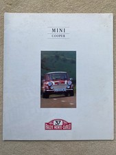 1994 Rover Mini Cooper Rallye Monte Carlo & John Cooper Si Pack Brochure 4563