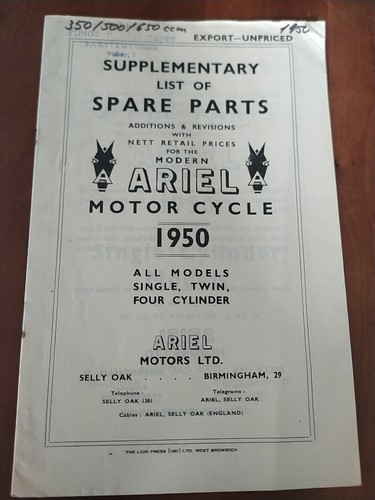 Ariel 1950 single twin - ariel,