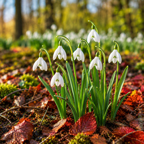 Snowdrop bulbs galanthus - 15,