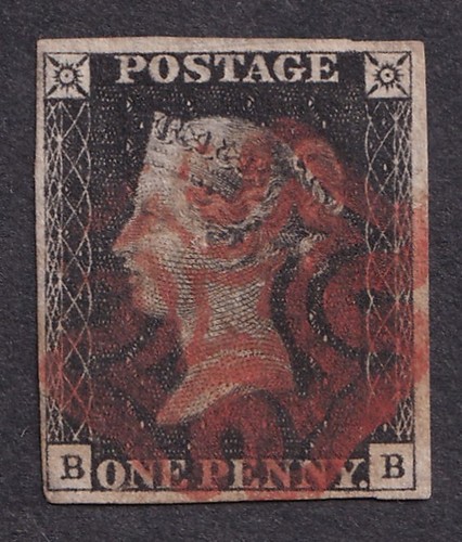 Penny black plate - 1d, 8