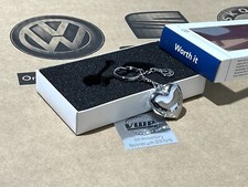 VW Heart Keyring with Swarovski Crystals Genuine OEM Volkswagen Accessory Gift