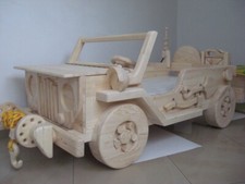 Toddler wooden car bed, Jeep