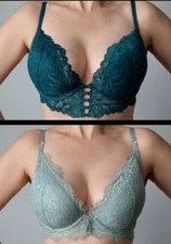 La Senza Beyond Sexy Ultimate Plunge Bundle Lot Of 2 Push Up Bra! 36DD