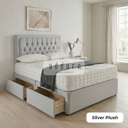 Double divan bed storage - divan,
