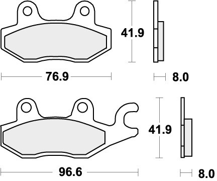 Sbs brake pads front - pads,