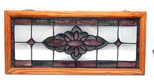 VTG Stained Glass Transom 26"
