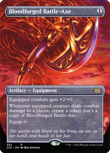Bloodforged battle axe - battle, (v.1)