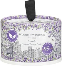 Woods of Windsor Lavender Perfumed Talcum Powder Floral Dusting 100g