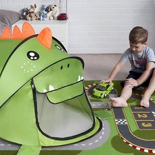 Foldable 6 FT Long Kids' Playhouse Cartoon Toy Tent Mosquito-Proof Small House