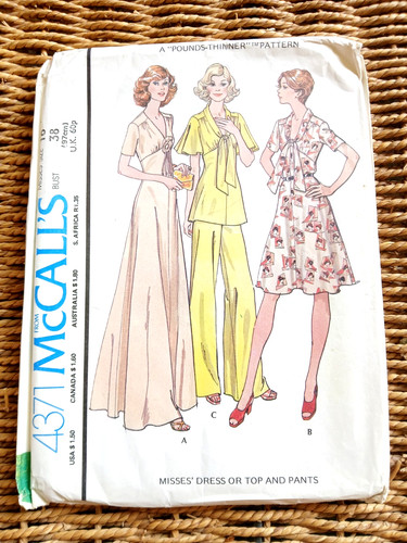 Vintage 1970s mccall sewing - vintage,