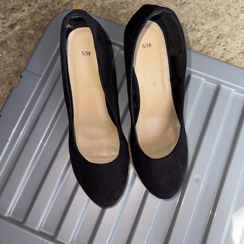 Ladies primark black wedge - ladies,