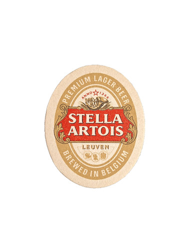Stella artois beer mat - artois,