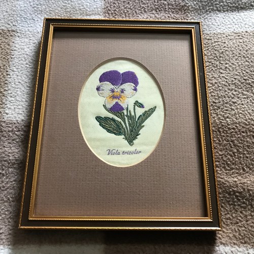 Vintage woven silk viola - vintage,