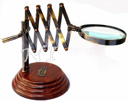 Magnifier brass vintage - brass,