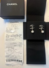 Authentic chanel gold crystal