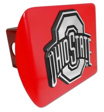 ohio state logo chrome on red