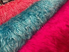 Faux fake curly long fur - fake,
