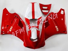 Red White ABS Injection Bodywork Fairing Kit for Ducati 748 996 1996-2002