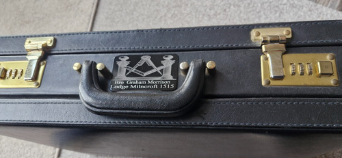 Masonic regalia briefcase - masonic,