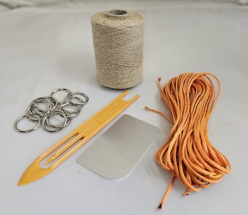 Hemp purse net kit - hemp, nets