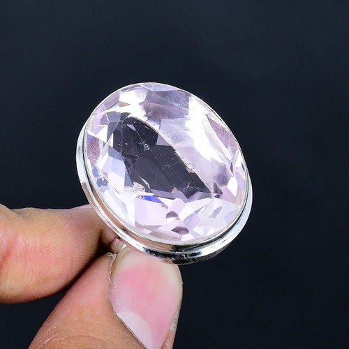 Pink kunzite oval gemstone - pink,