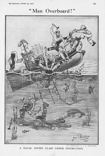 Man overboard naval - man, diving