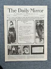 DAILY MIRROR TITANIC AND ECLIPSE SUN 18 APRIL 1912 AUTHENTIC REPRINT NEWSPAPER